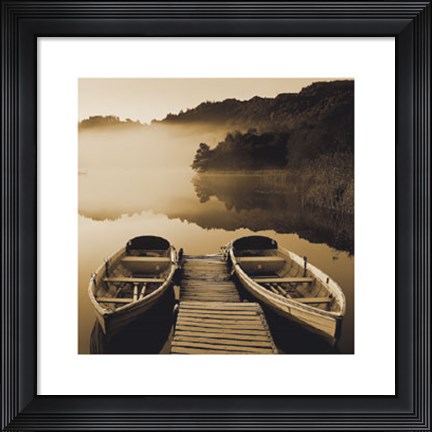 Framed Tranquil Mist II Print