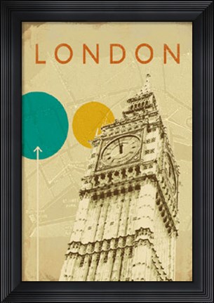 Framed City Plans I Print