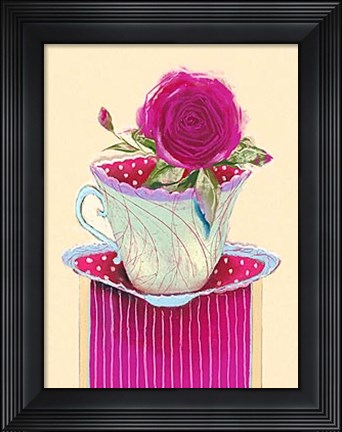 Framed Tea Rose Print