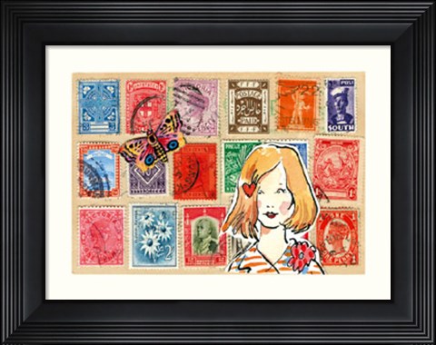 Framed Carte Postal VI Print