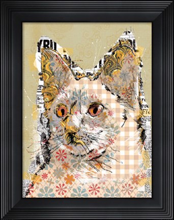 Framed Poppet Cat II Print