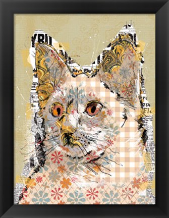 Framed Poppet Cat II Print