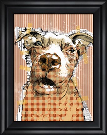 Framed Poppet Dog I Print