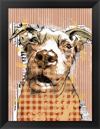 Framed Poppet Dog I Print