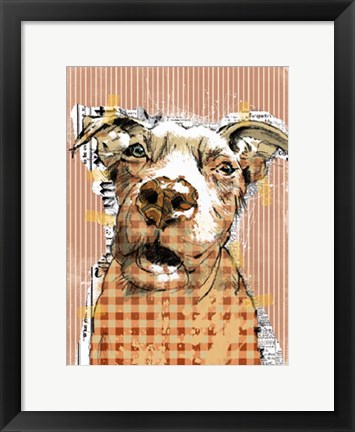 Framed Poppet Dog I Print