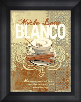 Framed Cafe Blanco Print