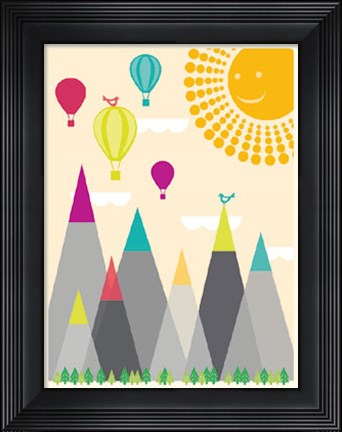 Framed Model Mountains I Print