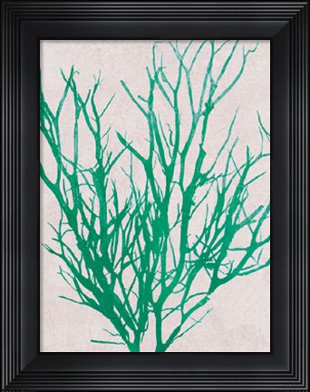 Framed Emerald Sea I Print