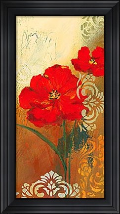 Framed Red Melody I Print