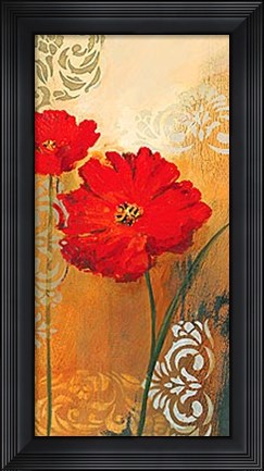 Framed Red Melody II Print