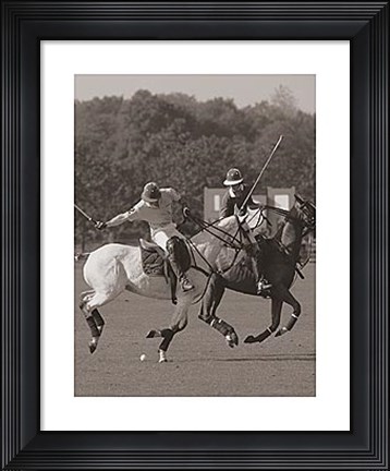 Framed Polo In The Park I Print