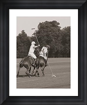 Framed Polo In The Park II Print