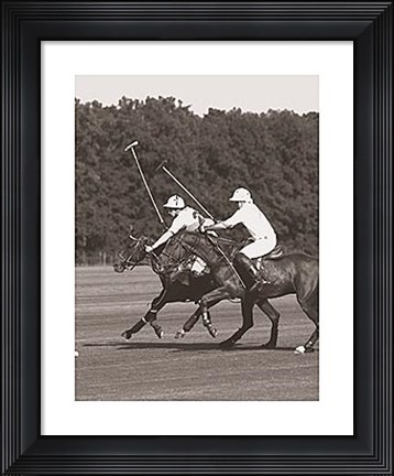 Framed Polo In The Park III Print