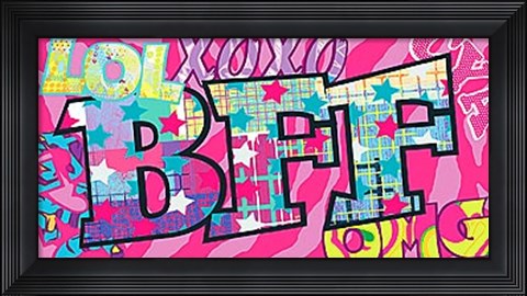 Framed BFF (Best Friends Forever) Print