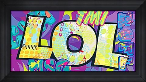 Framed LOL (Laugh Out Loud) Print
