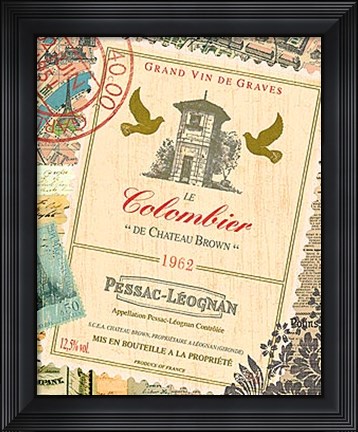 Framed Wine Tour I Print