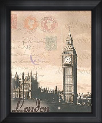 Framed London Travelogue Print