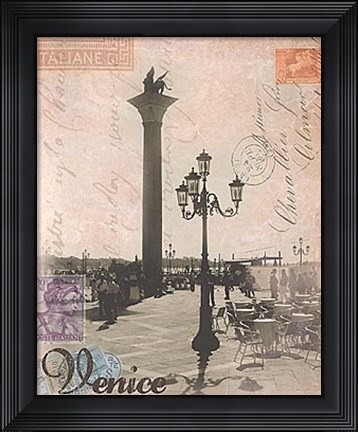 Framed Venice Travelogue Print