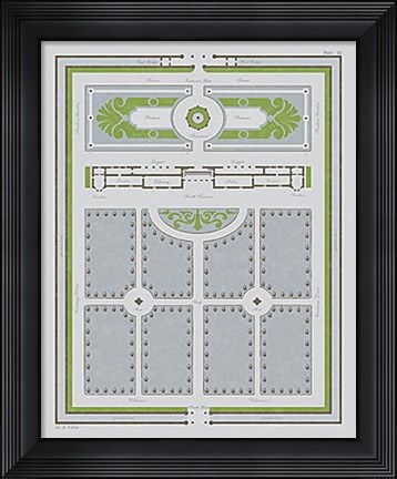Framed Country Estates III Print
