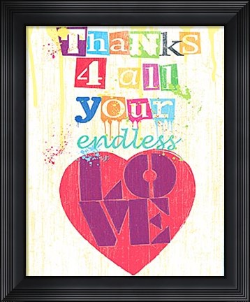 Framed Must Be Love II Print