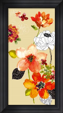 Framed Paint Line I Print