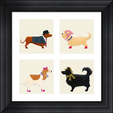 Framed City Dogs and Country Dogs Print