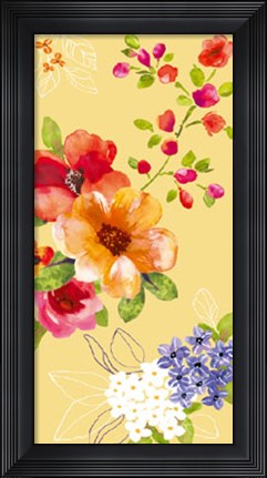 Framed Fusion Flowers II Print