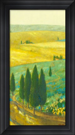 Framed Tuscan Landscape I Print