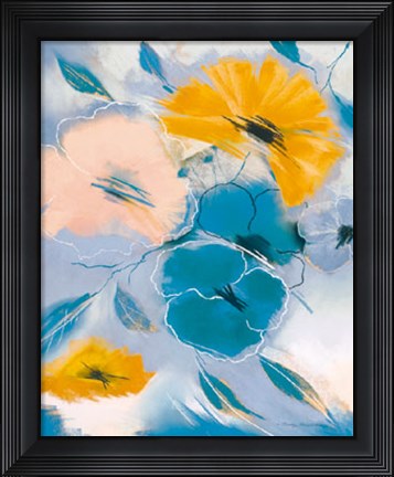 Framed Saffron I Print