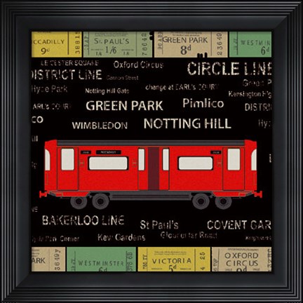 Framed Ticket Please II Print