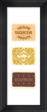 Framed Biscuit Composite I Print