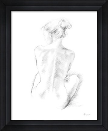 Framed Back Study Print