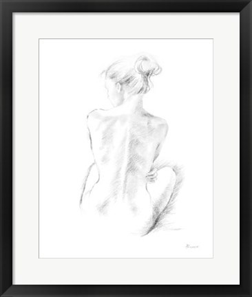 Framed Back Study Print