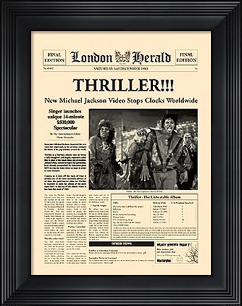 Framed Thriller Print