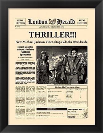 Framed Thriller Print