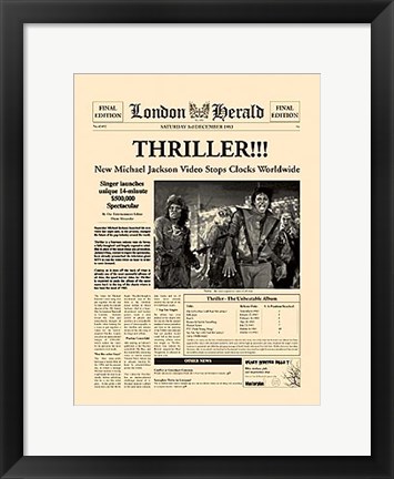 Framed Thriller Print