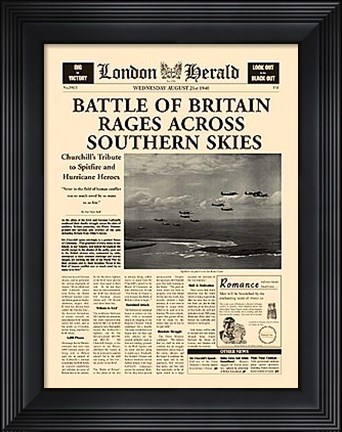 Framed Battle Of Britain Print