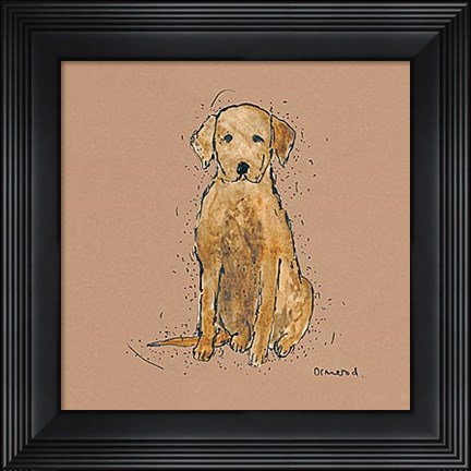 Framed Doggy Tales VI Print