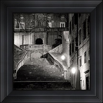 Framed Old Town VI Print