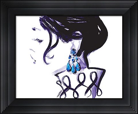 Framed Earrings Print