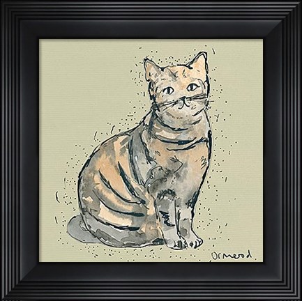 Framed Kitty Tales I Print