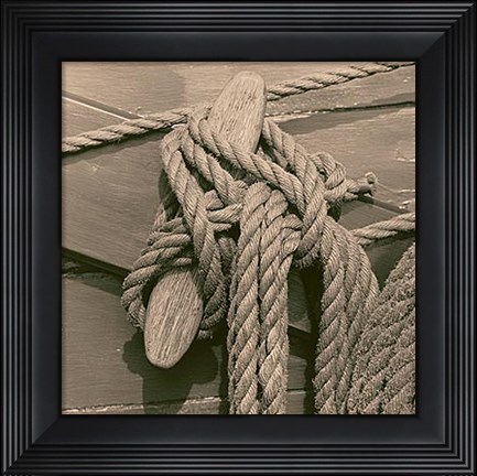Framed Nautical Aspect IV Print