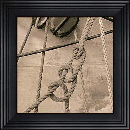 Framed Nautical Aspect V Print