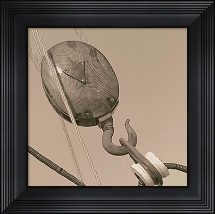 Framed Nautical Aspect VI Print