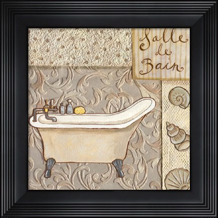 Framed Salle De Bain Print