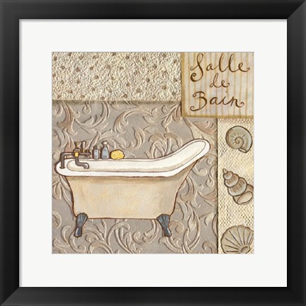 Framed Salle De Bain Print