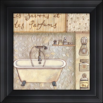 Framed Les Savons Et Les Parfums Print