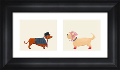 Framed City Dogs Print