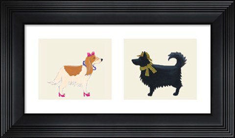 Framed Country Dogs Print