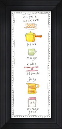 Framed Pots and Pans Print